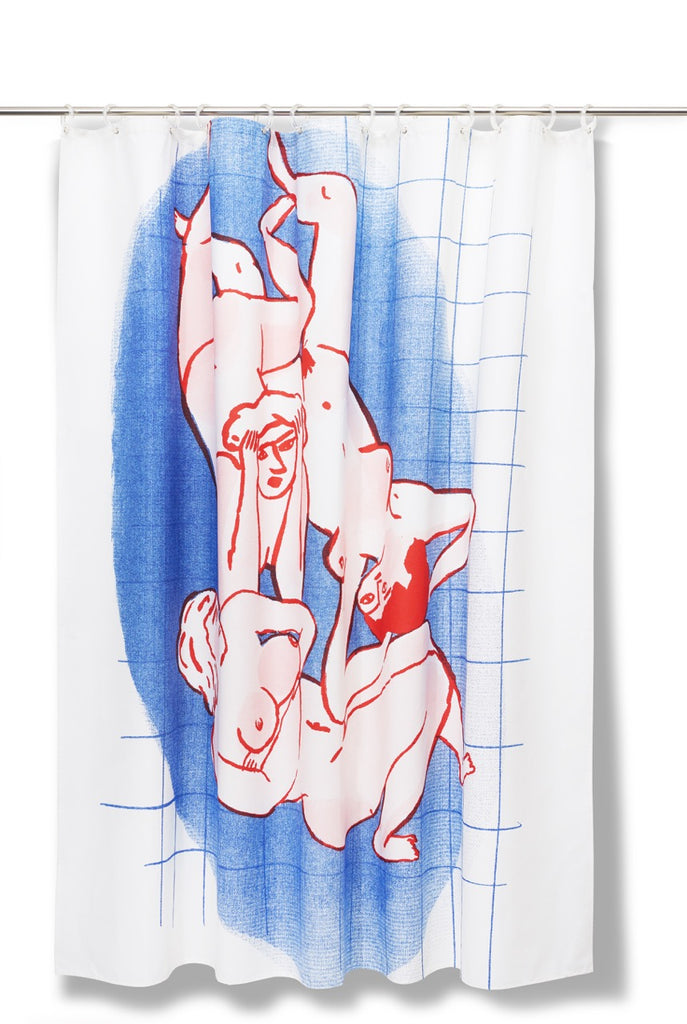 Künstler- und Designer-Duschvorhang aus Baumwolle