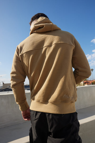 Ality Designs The Lost Hoodie in Pacific Blue - speaking about the history of the hoodie as a garment and the different ways to wear a zippered vs pullover hoodie.