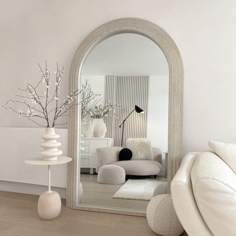 Luciana full length concrete Parisian mirror