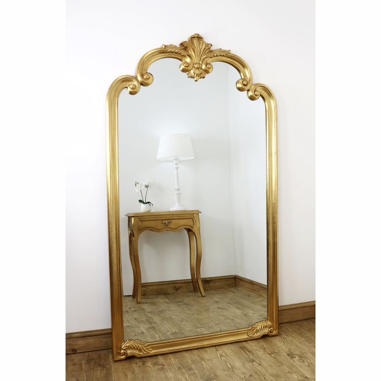 Gold Ornate Full Length Floor Mirror 73 X 41 Pelazzo William Wood Mirrors 