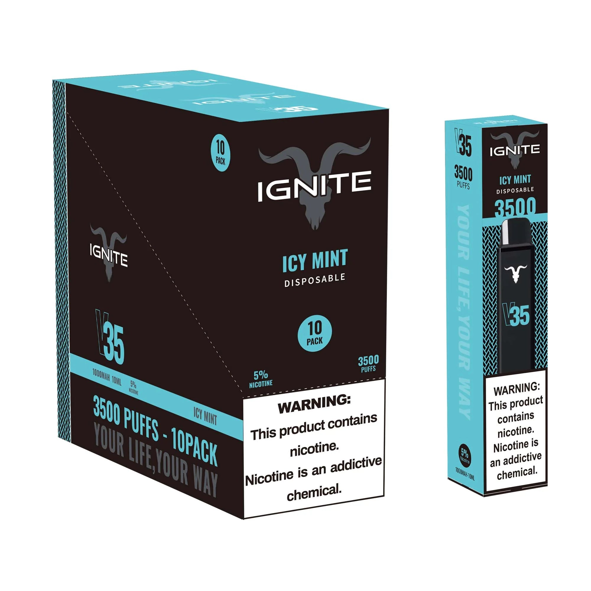 Caixa Ignite V35 3500 PUFFS - 10 unidades 3