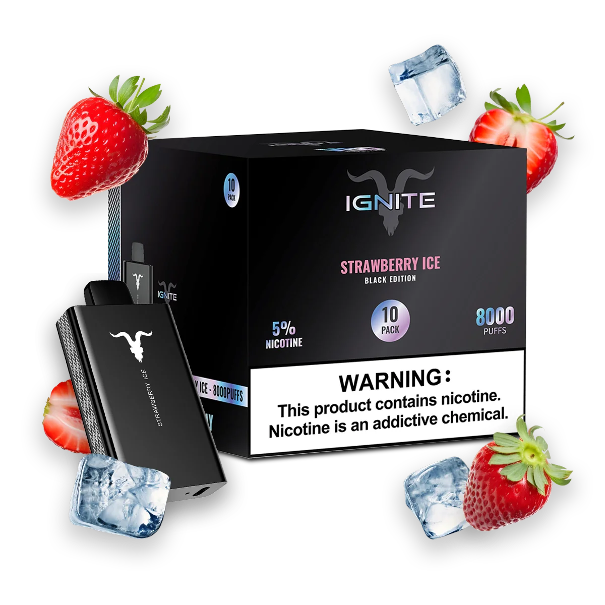 CAIXA IGNITE V80 BLACK 5% NICOTINE - 10 UNIDADES 2