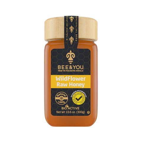 bee and you organic wildflower honey 300g