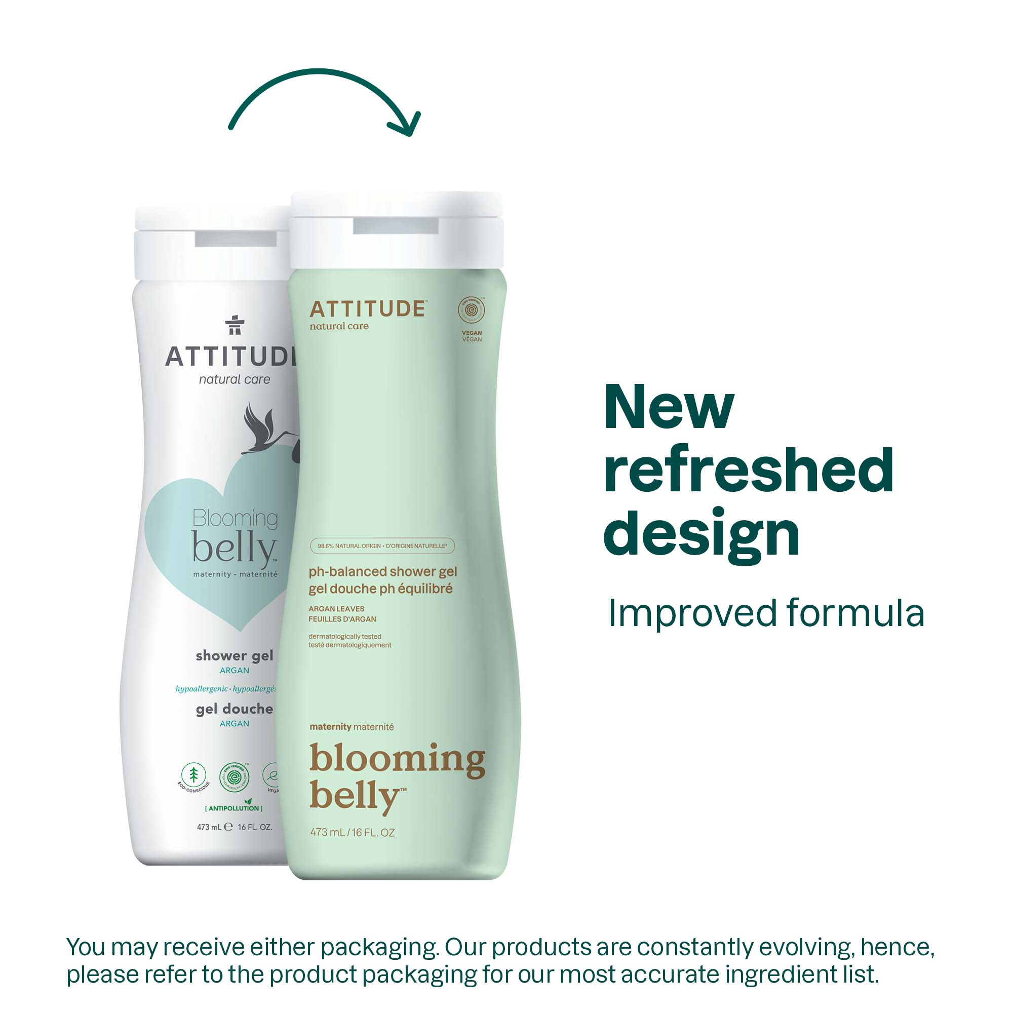 ATTITUDE Blooming belly™ Shower Gel 11211_en? 473 mL