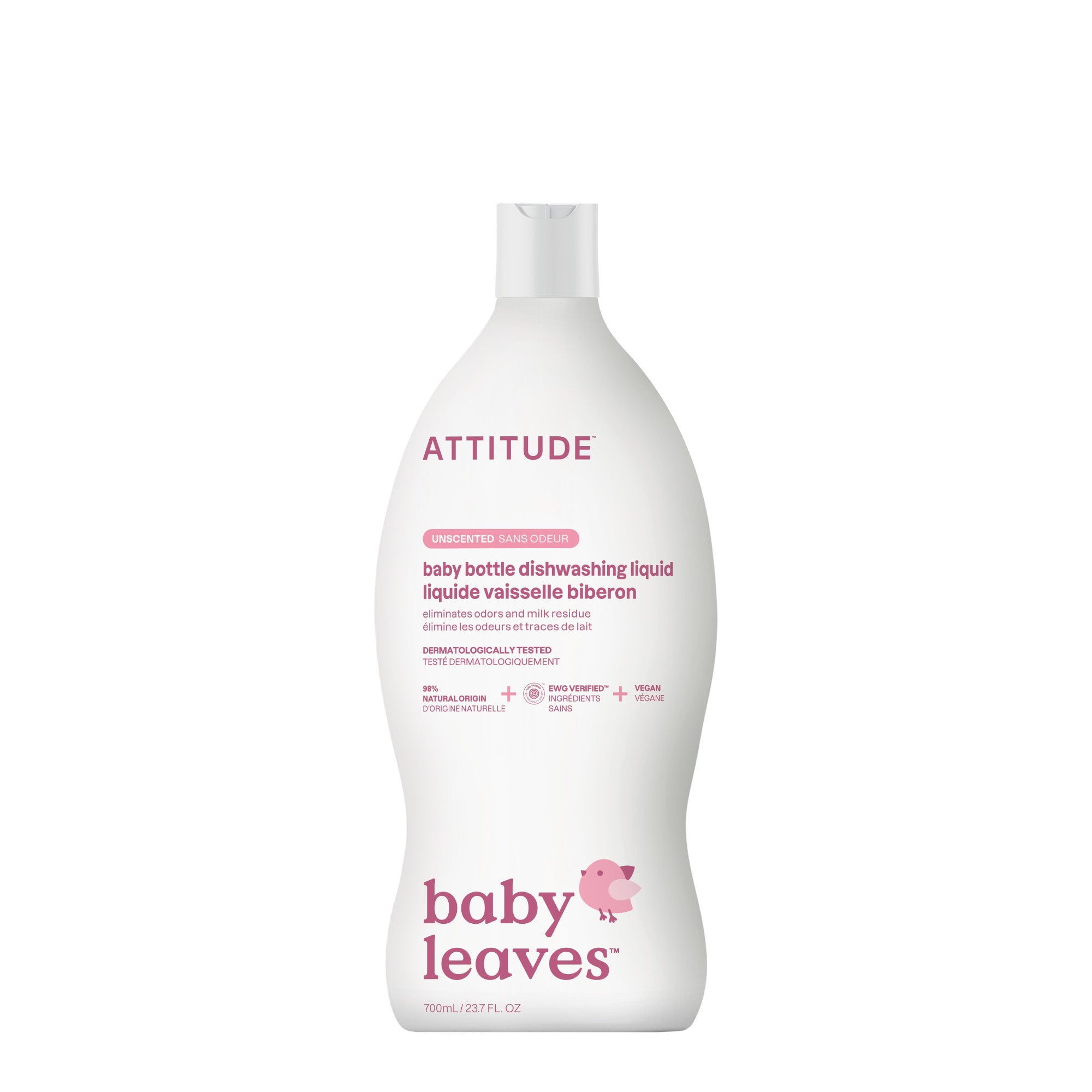 ATTITUDE Nature+ baby bottle dishwashing liquid fragrance free hypoallergenic 13179_en?_main? Unscented / 700 mL