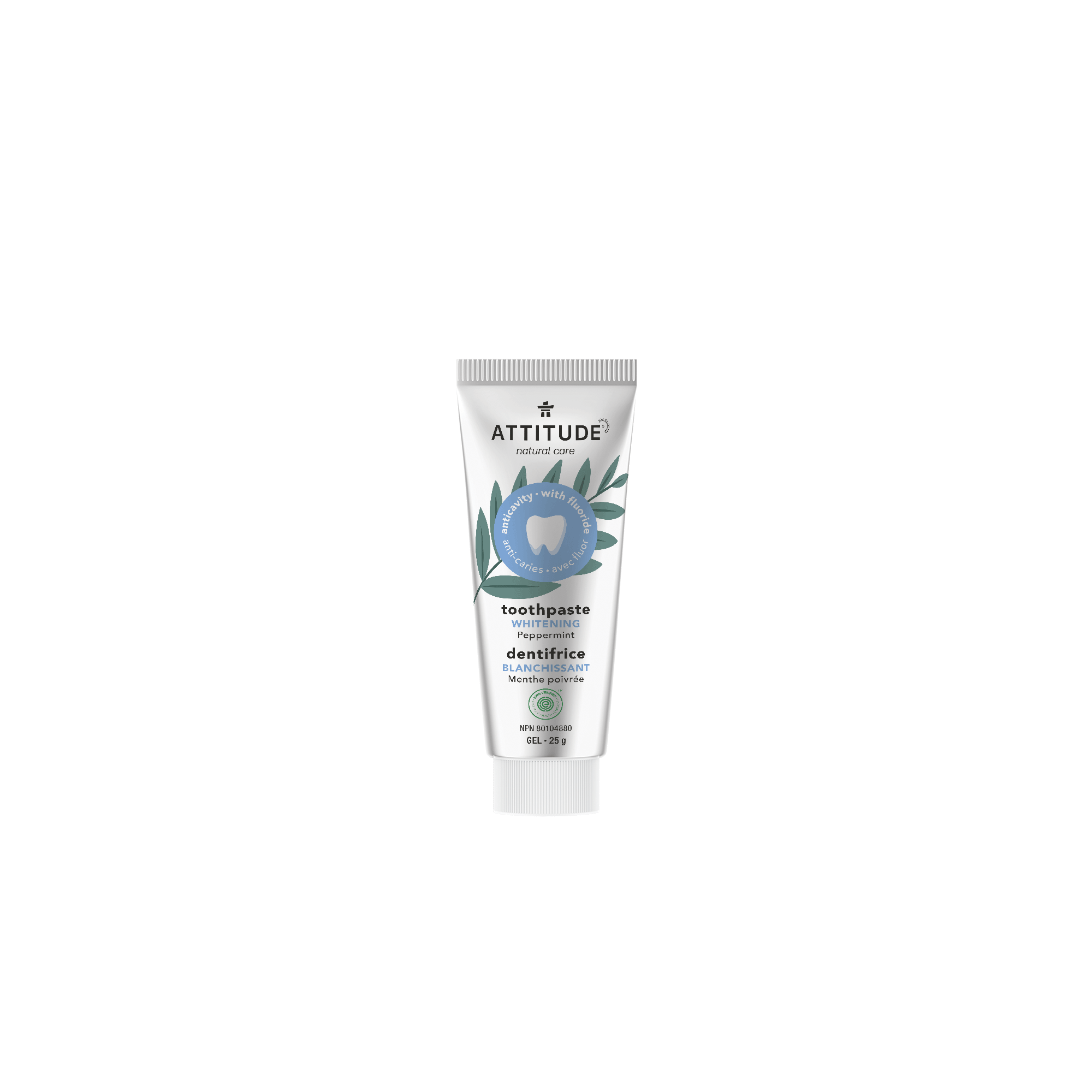 ATTITUDE Adult Travel size Toothpaste with Fluoride Whitening Peppermint_en?_main? 25g