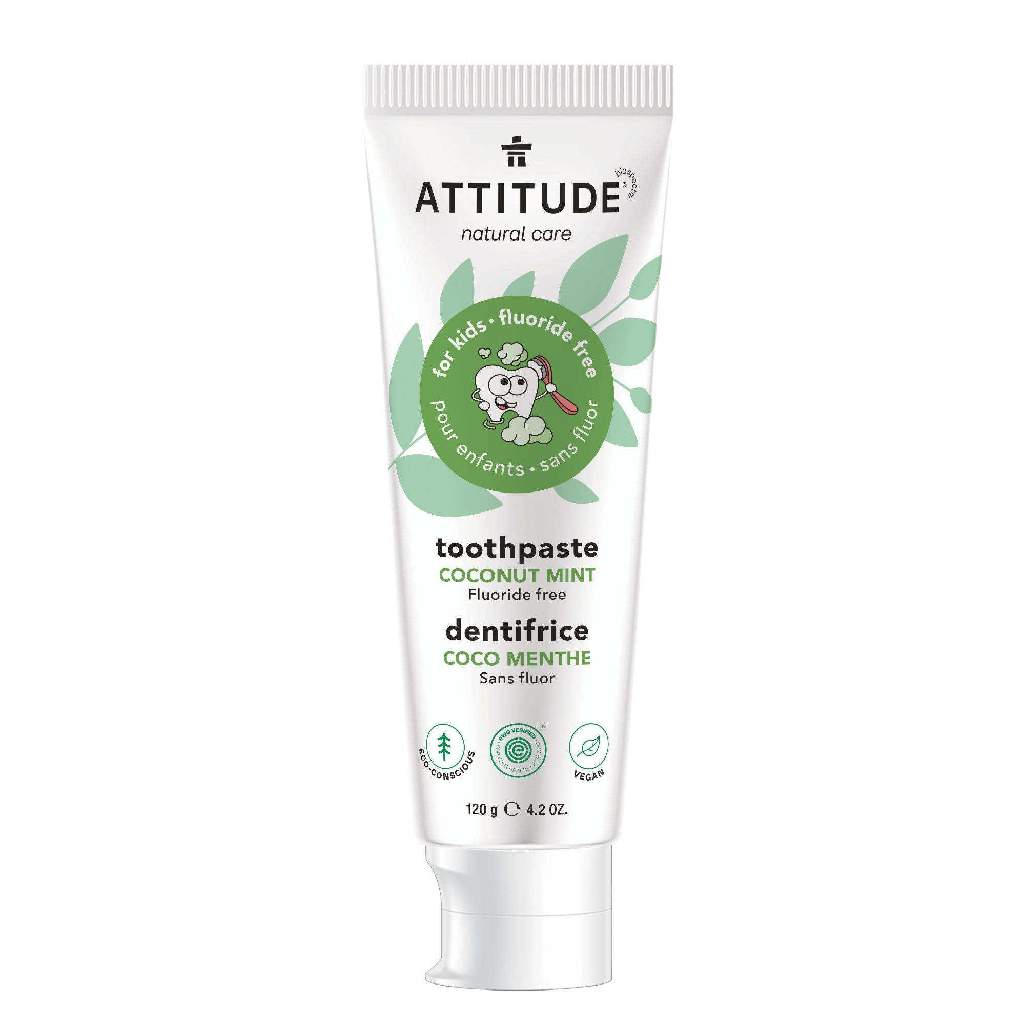 ATTITUDE Fluoride Free Kids Toothpaste : Coconut Mint 16745_en?_main? 120g / Coconut Mint