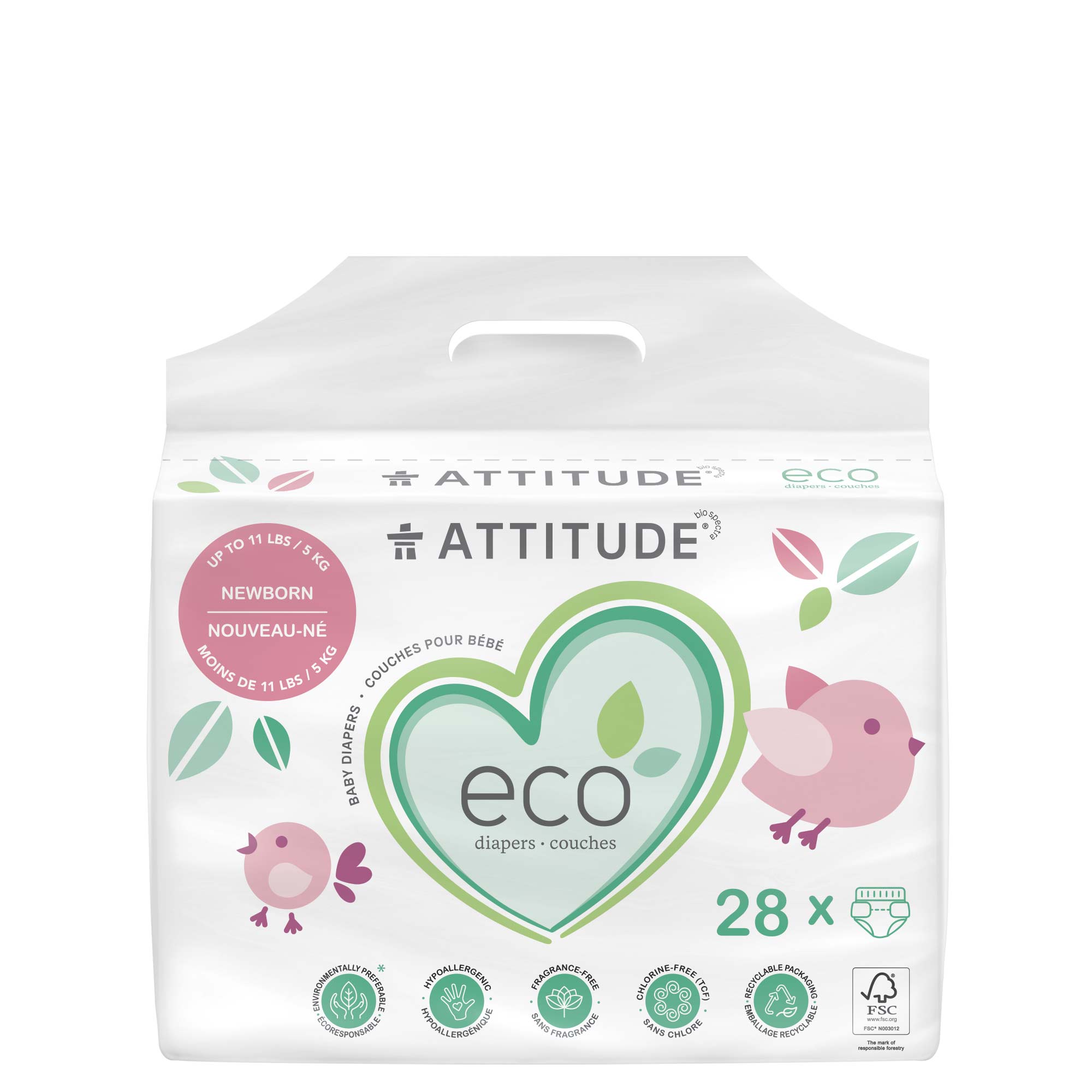 Attitude Eco Biodegradable Baby Wipes, 216 ct - Gerbes Super Markets
