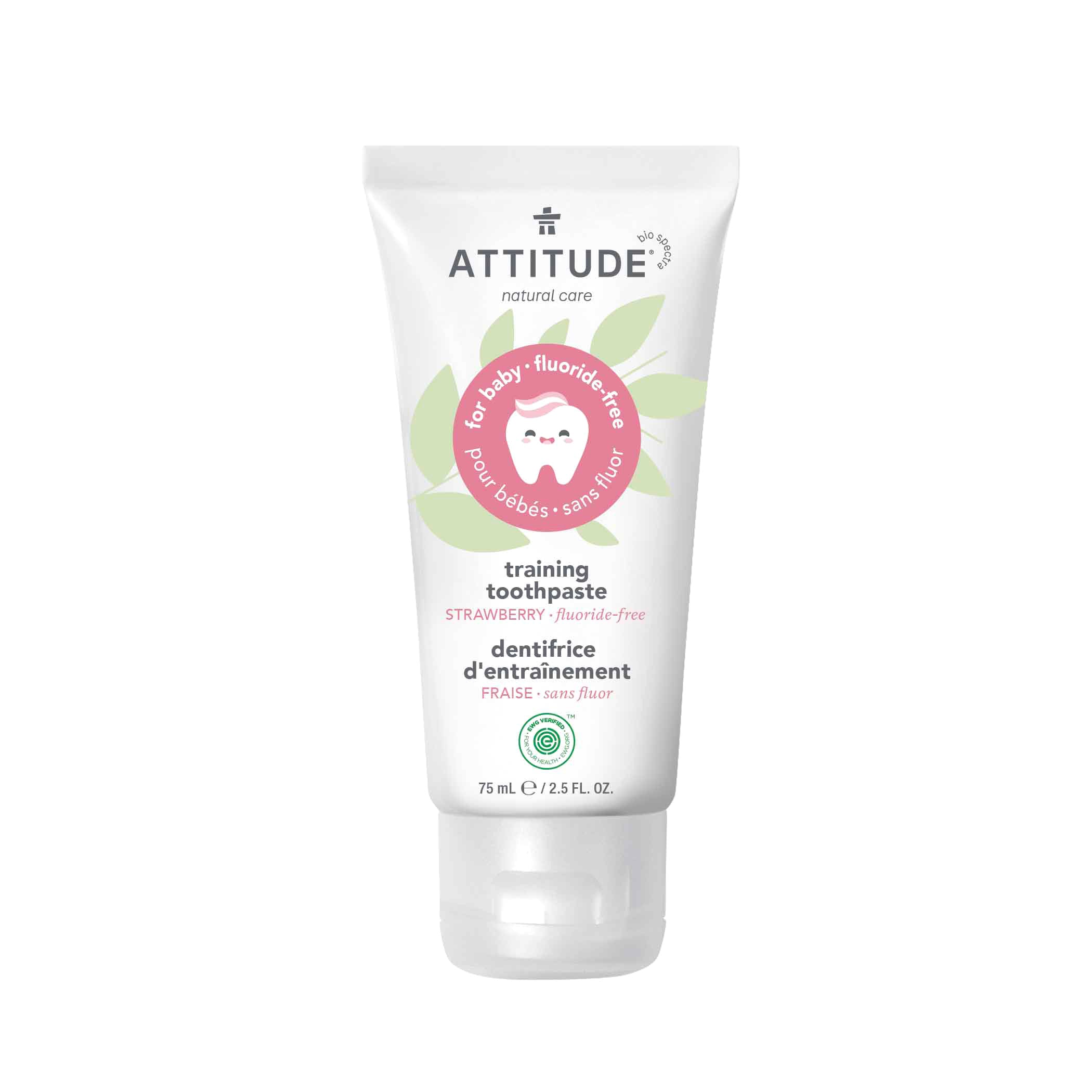 ATTITUDE baby leaves™ Fluoride free Training Toothpaste Strawberry 16721_en?_main? 75g / Strawberry