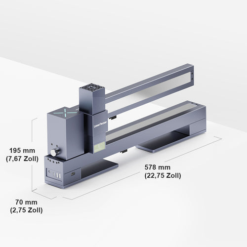 LaserPecker LX1 Abmessungen im zusammengefalteten Zustand
