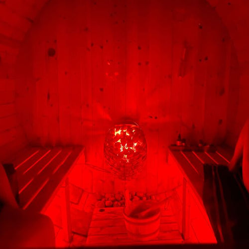 Sauna red LED near infrared lighting