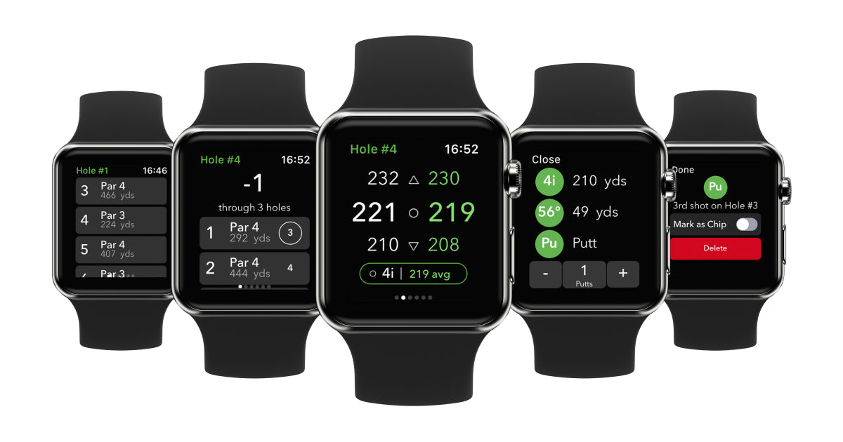 Apple Watch with the Arccos Caddie App 