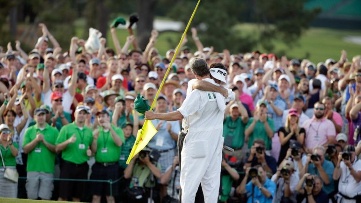 Ted Scott at the Masters, Augusta