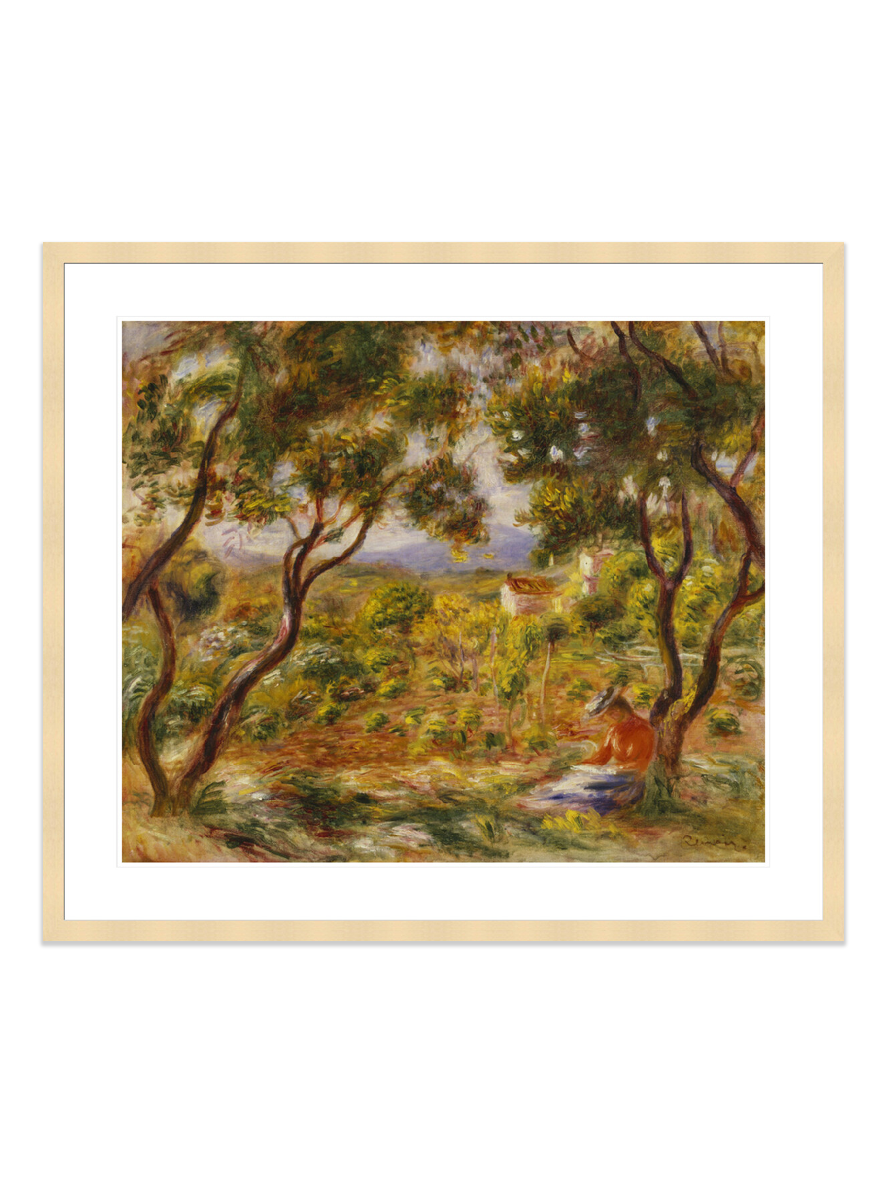 The Vineyards at Cagnes (Les Vignes   Cagnes) (Print) by Pierre-Auguste Renoir