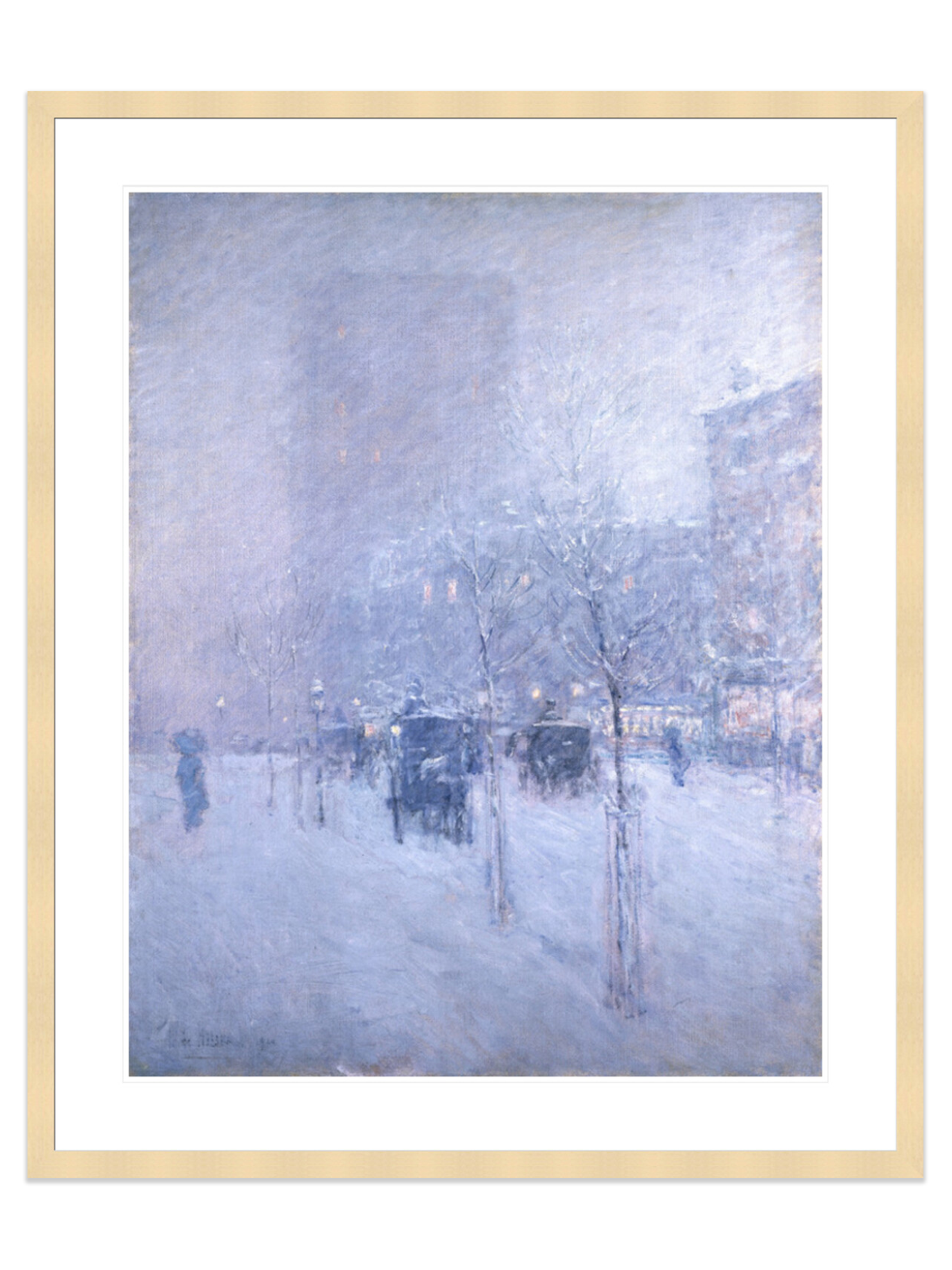 Late Afternoon, New York, Winter (Print) by Frederick Childe Hassam