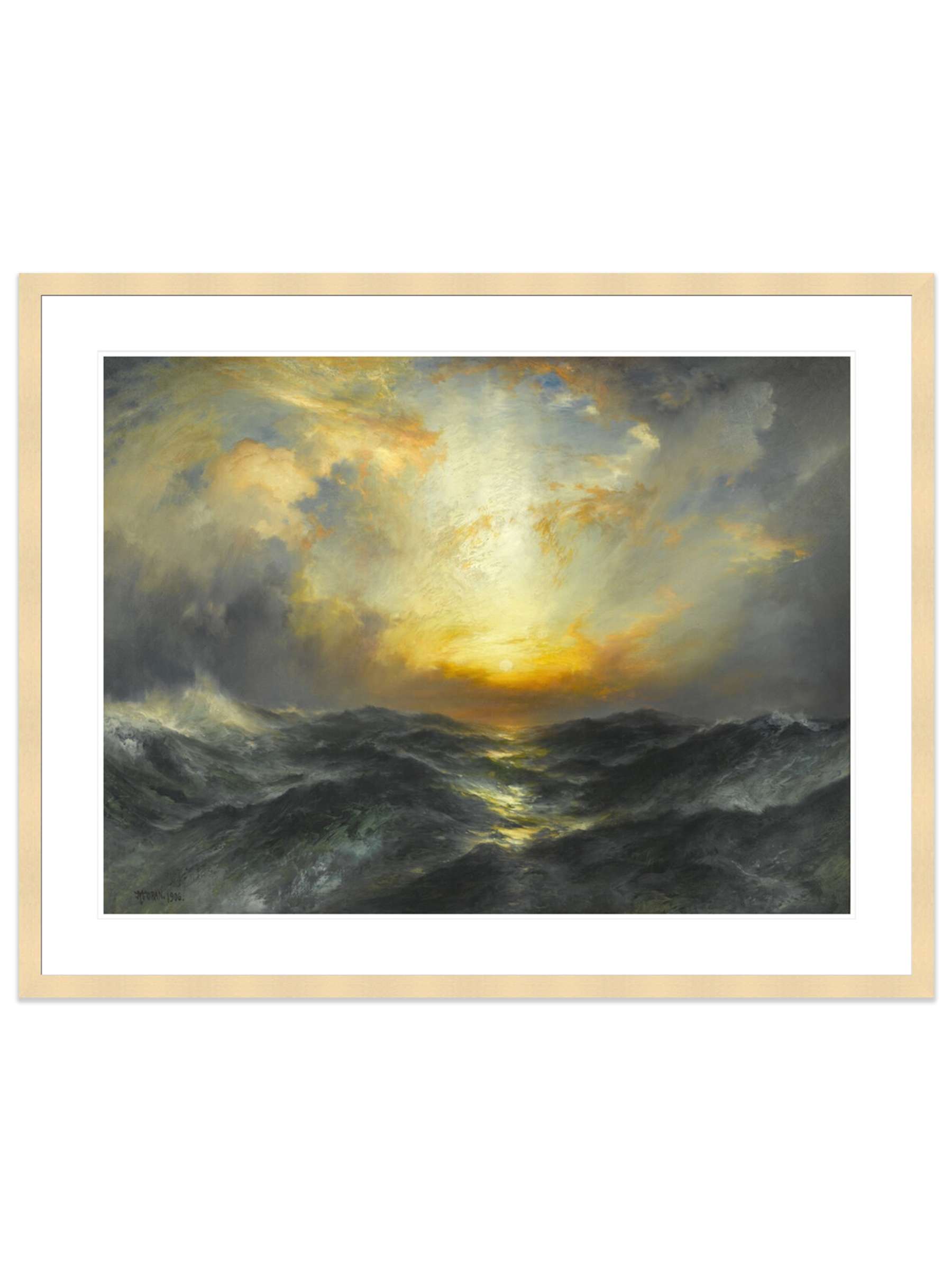 Sunset at Sea (Print) by Thomas Moran