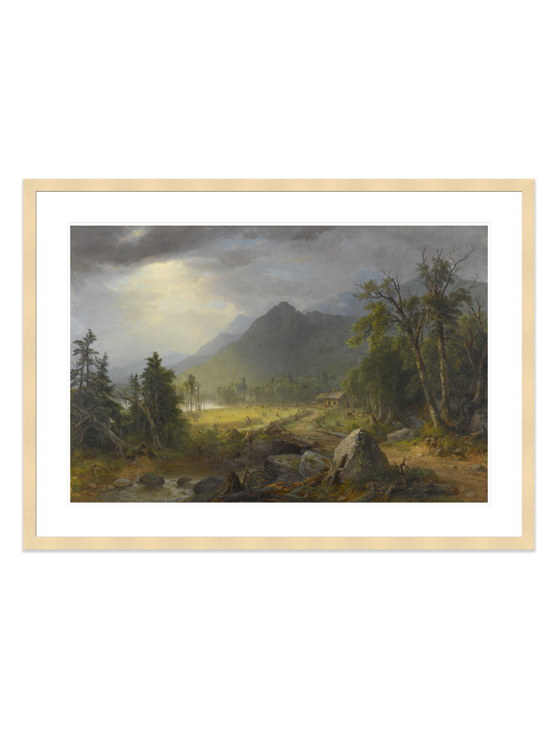 The First Harvest in the Wilderness (Print) by Asher B. Durand