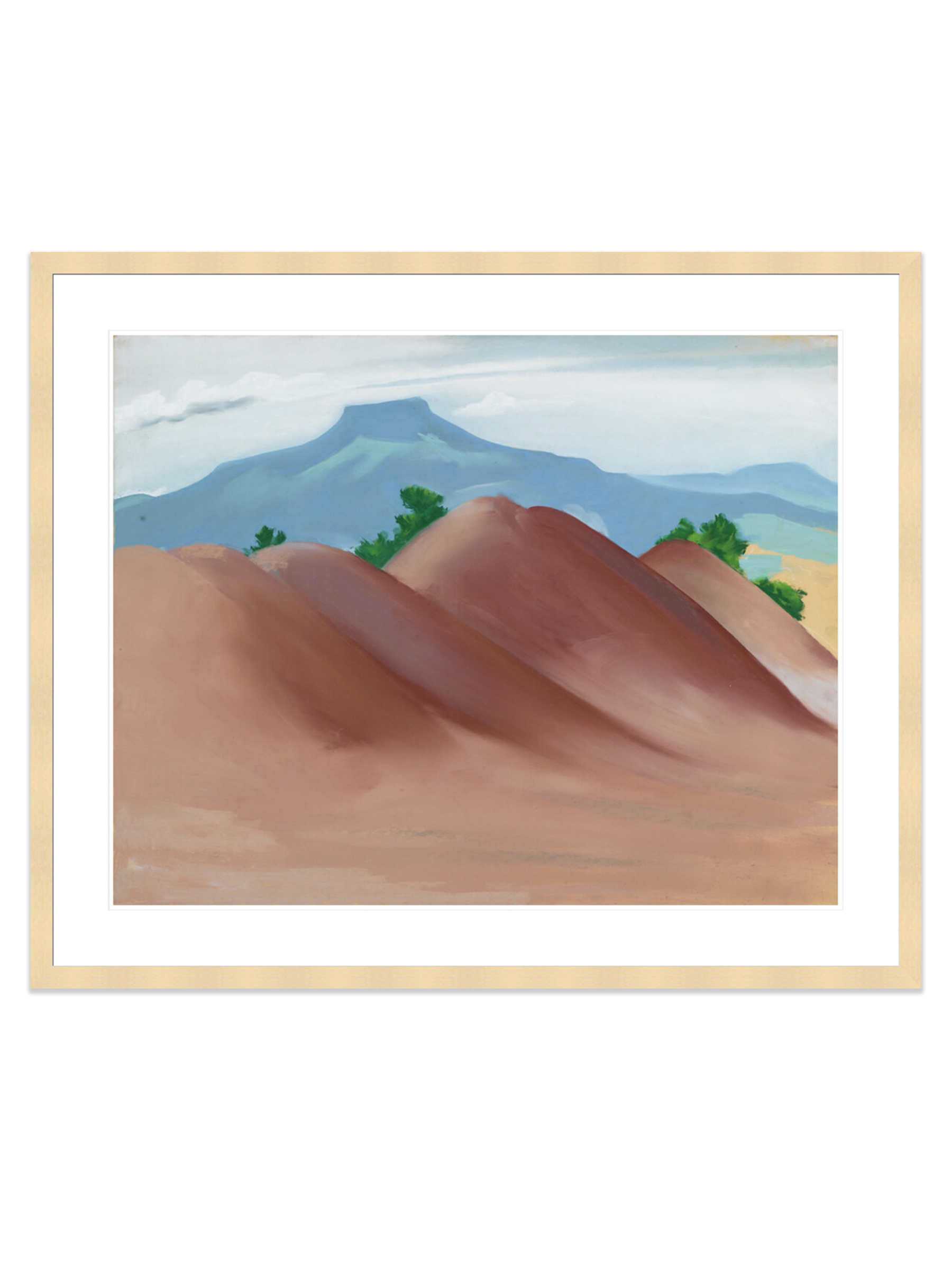 Red Hills with the Pedernal (Print) by Georgia O'Keeffe