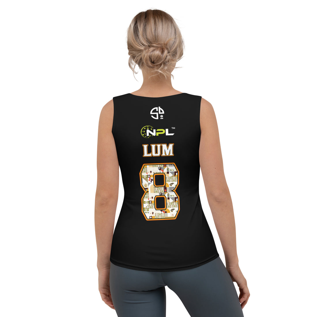 Tina Lum 8 Austin Ignite™ SKYblue™ 2023 Body-Hugging Tank Top - Black/ –  National Pickleball League Store