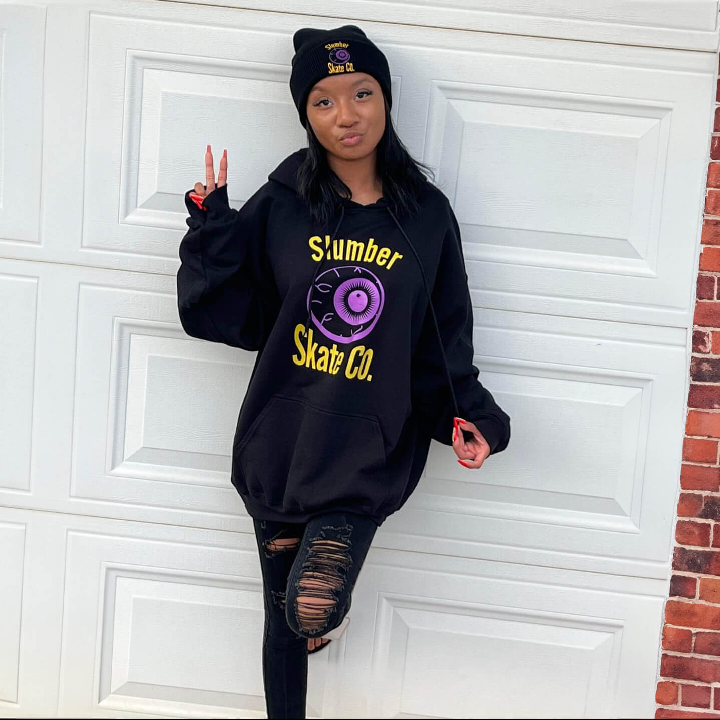 Original Slumber Eye, Black Sweatshirt