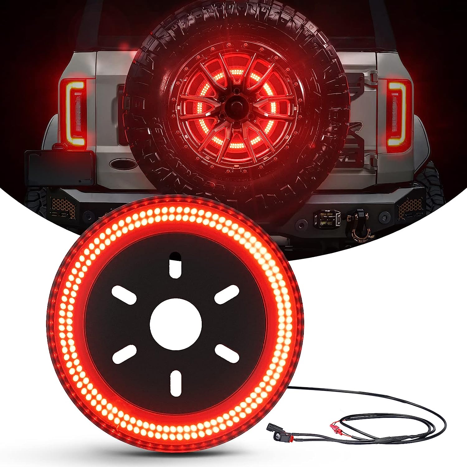 Spare Tire Brake Light LED Third Brake Light Compatible With 2021 2022 2023 Ford Bronco