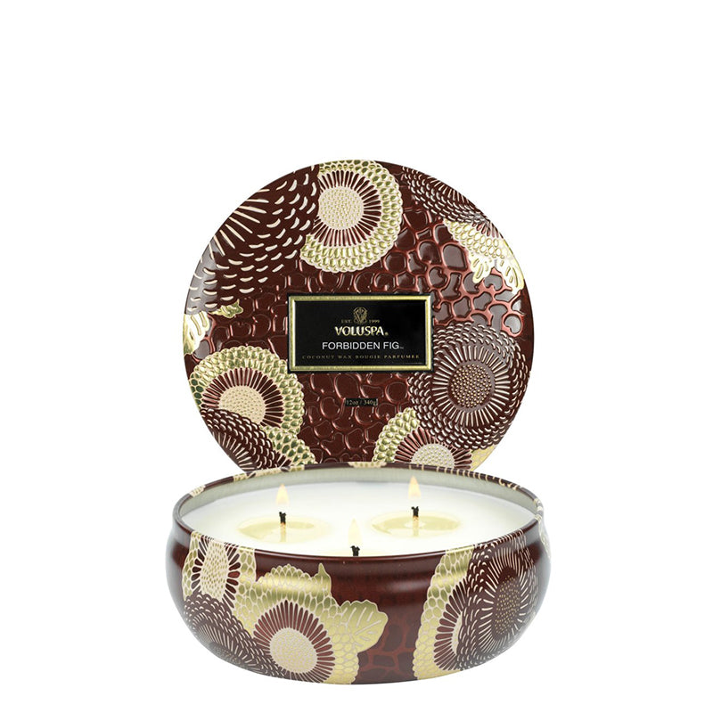 VOLUSPA | Forbidden Fig 3 Wick Tin Candle