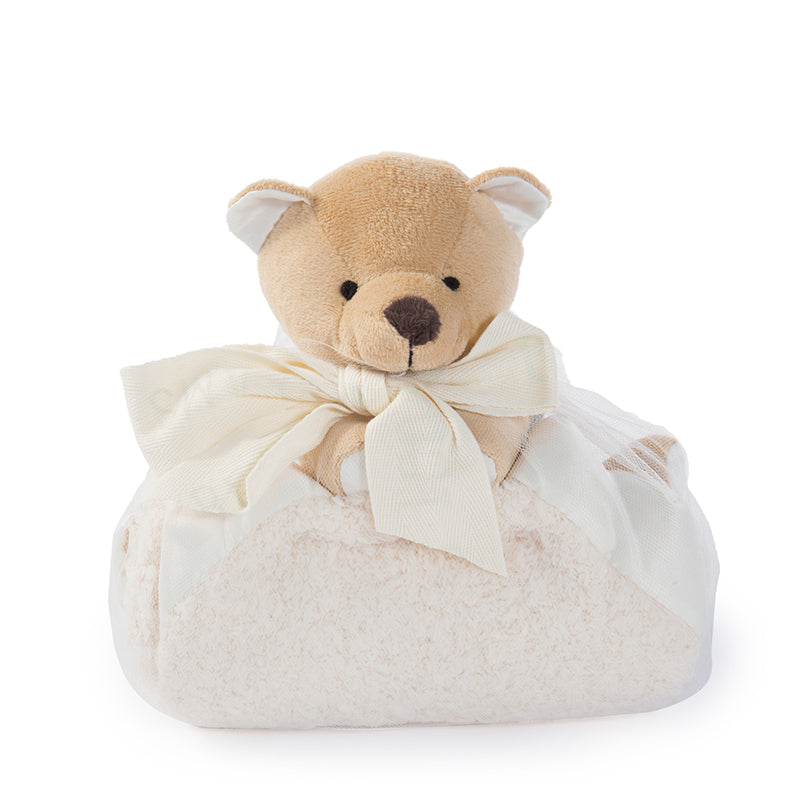 BAREFOOT DREAMS | CozyChic Barefoot Buddie - Cream Bear