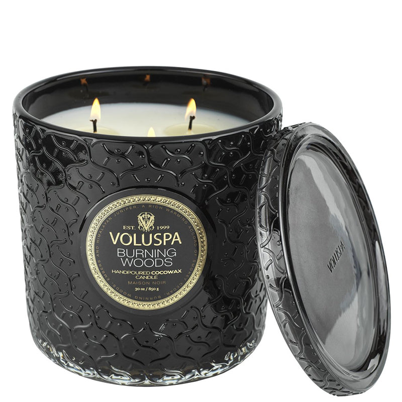 VOLUSPA | Burning Woods Luxe Candle