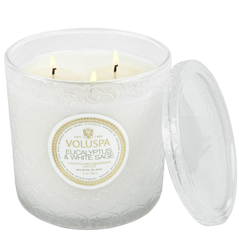 VOLUSPA | Eucalyptus & White Sage Luxe Candle
