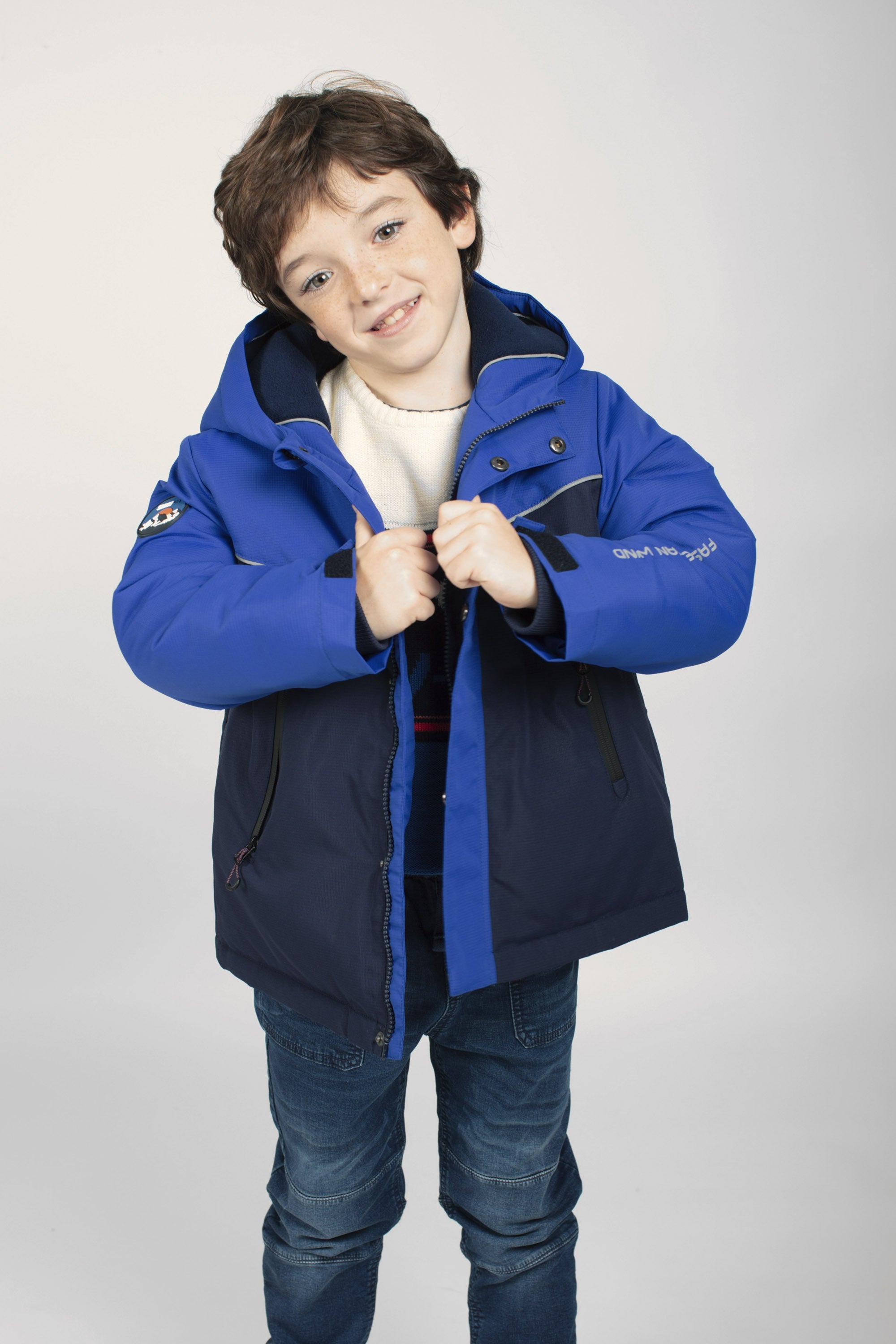 Boy's blue ski coat – Charanga