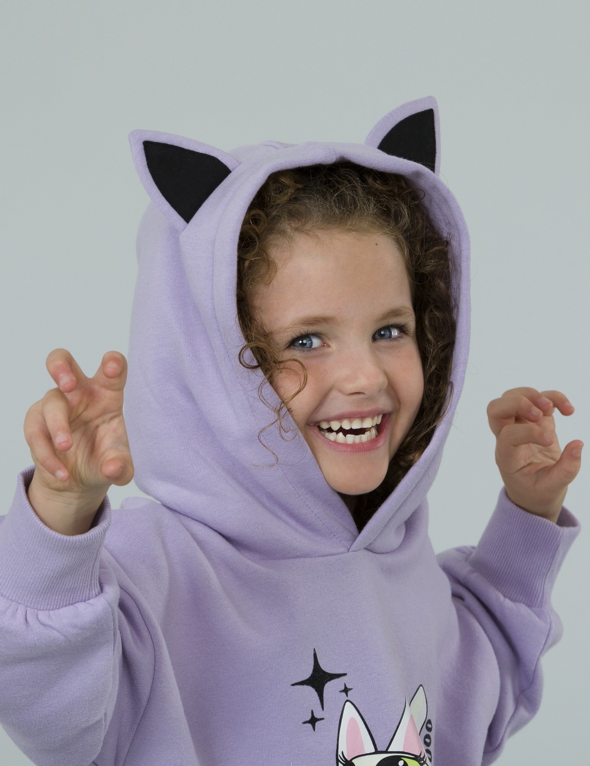 Sudadera con capucha para niños y niñas de 2 a 10 años (morado, 4 a 5 años)