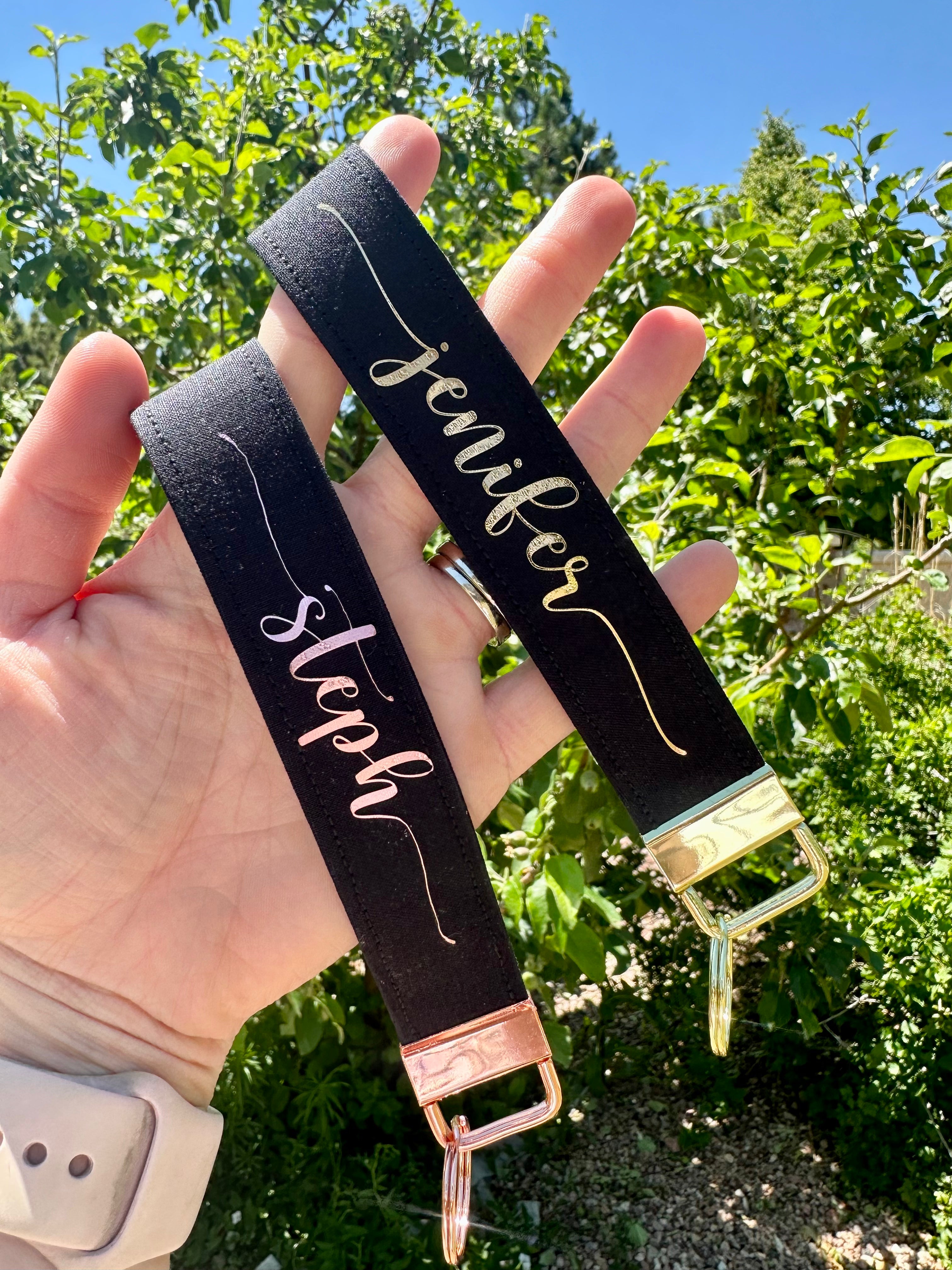 Personalized Keychain Wristlet