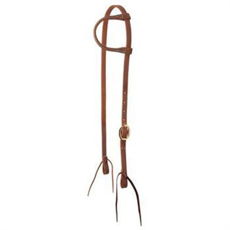 Weaver Bridle Leather Double Flat Link Chain Curb Strap