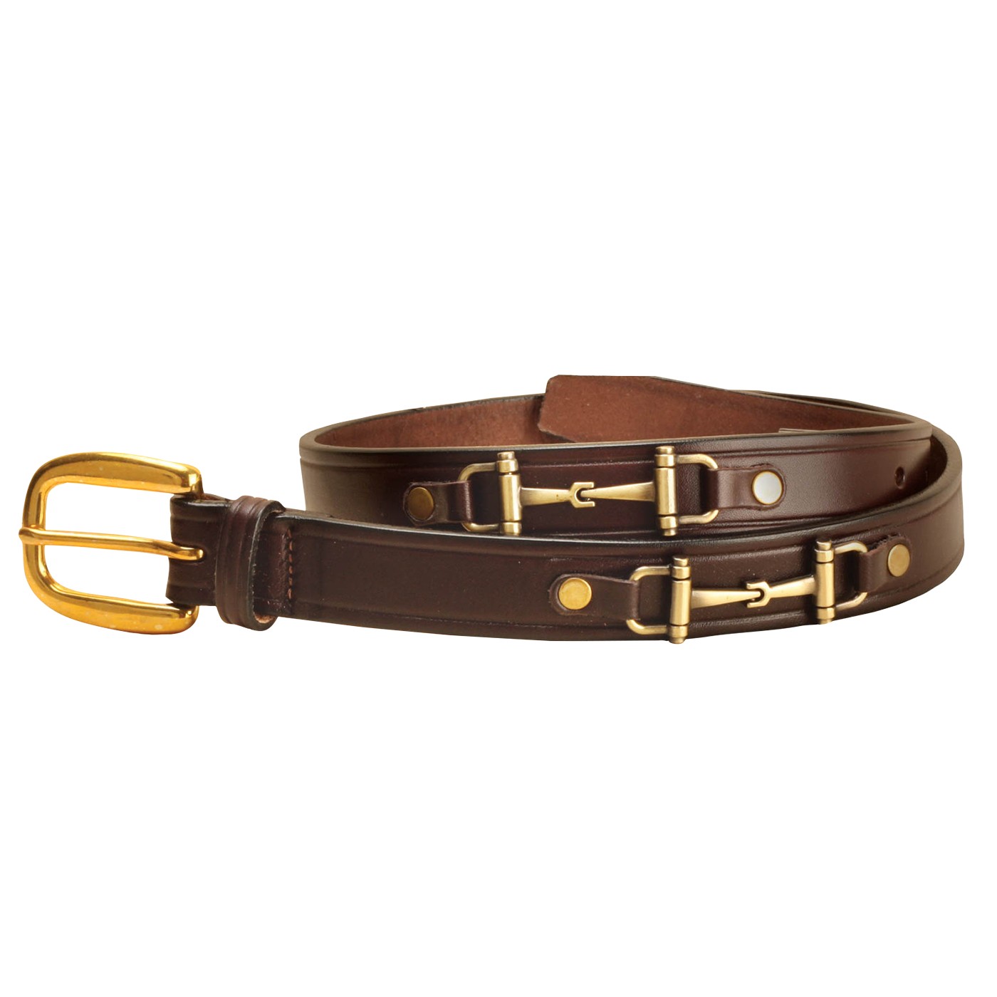 Tory Leather Belt W/ Snaffle Bits – Greenhawk Equestrian Sport