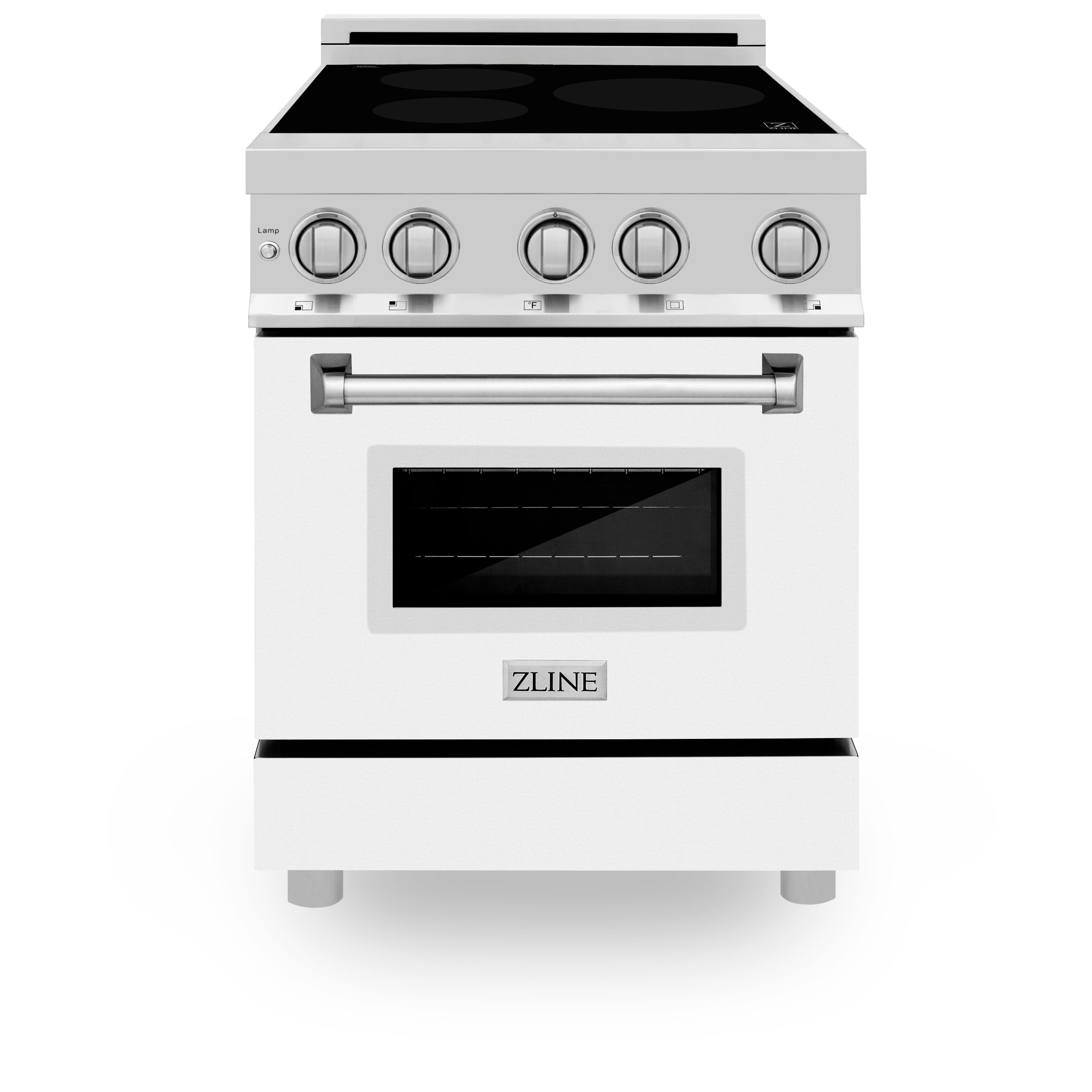 ZLINE 24" Induction Range with 3 Element Stove in White Matte, RAIND-WM-24