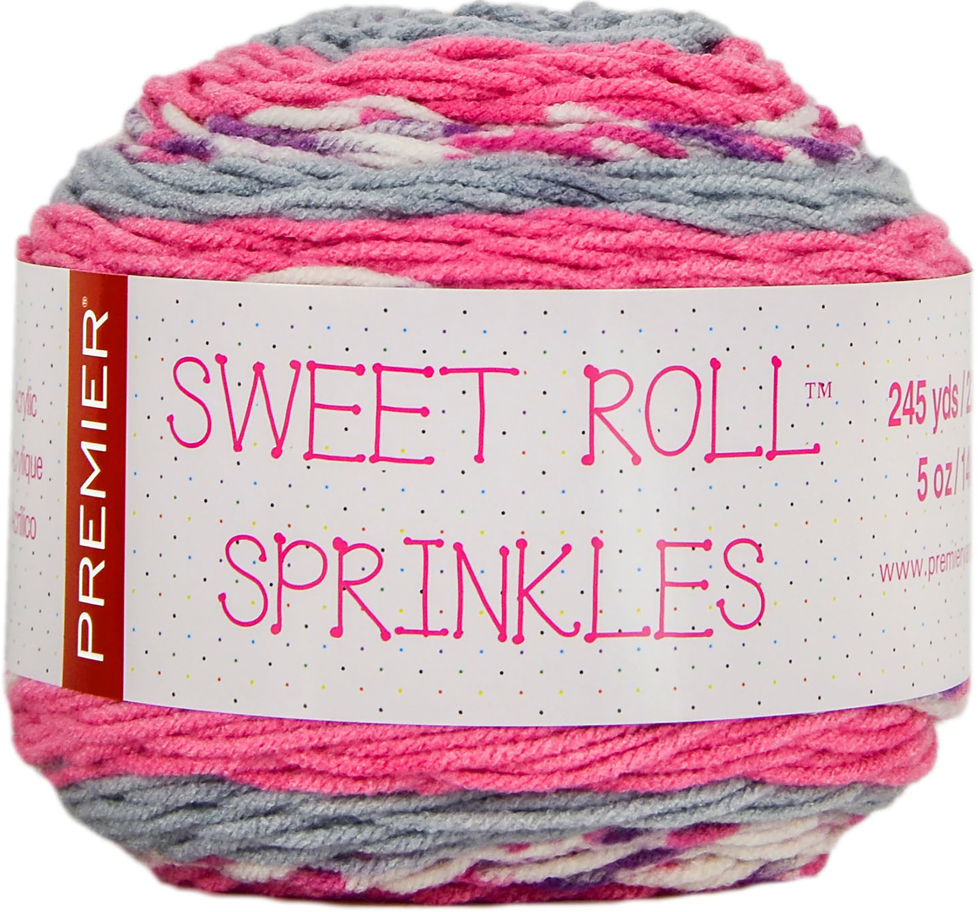 Premier Sweet Roll Sprinkles Yarn Bubblegum Sprinkles Knitting Warehouse