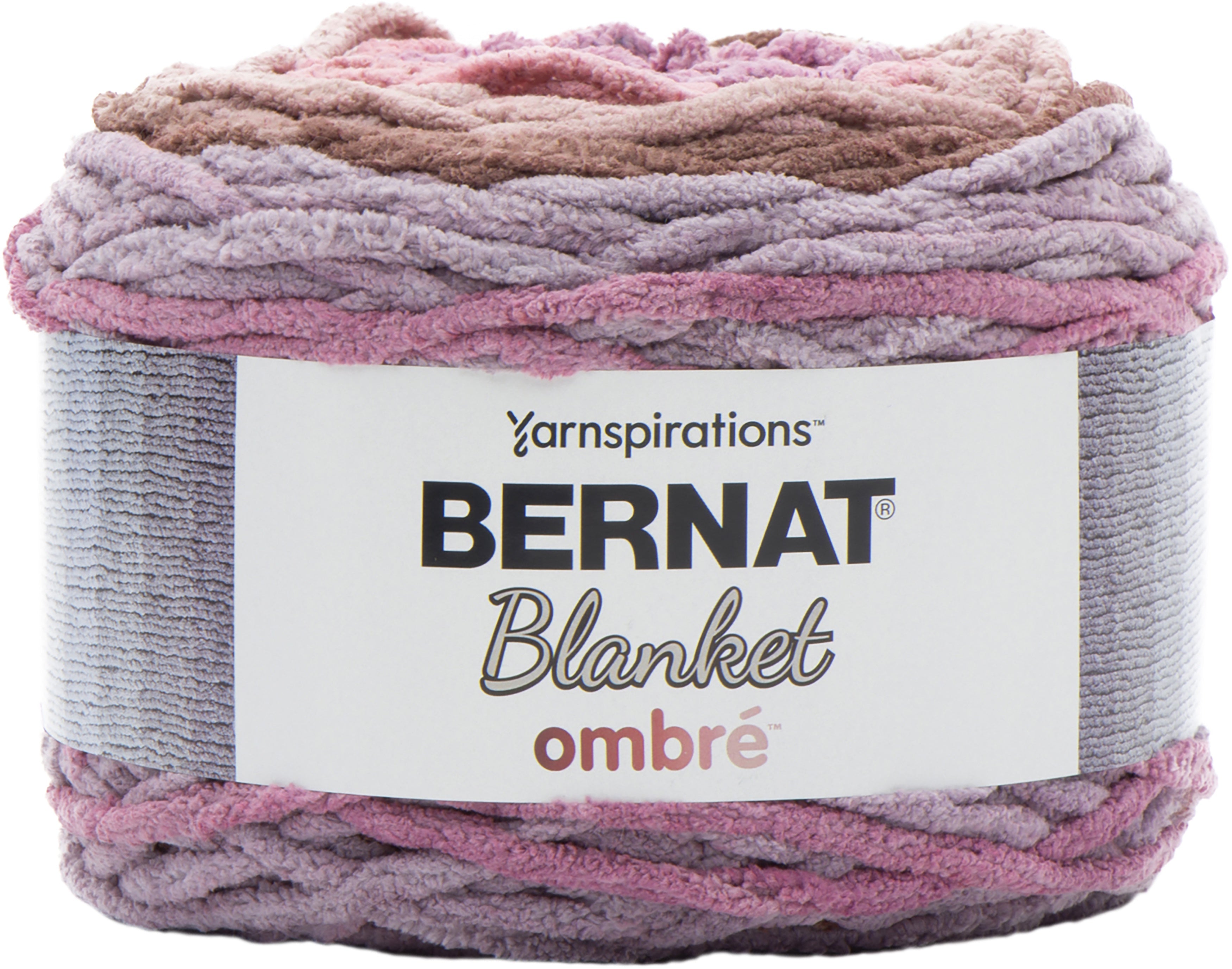 Bernat Blanket Ombre Yarn Dusty Rose Ombre Knitting Warehouse