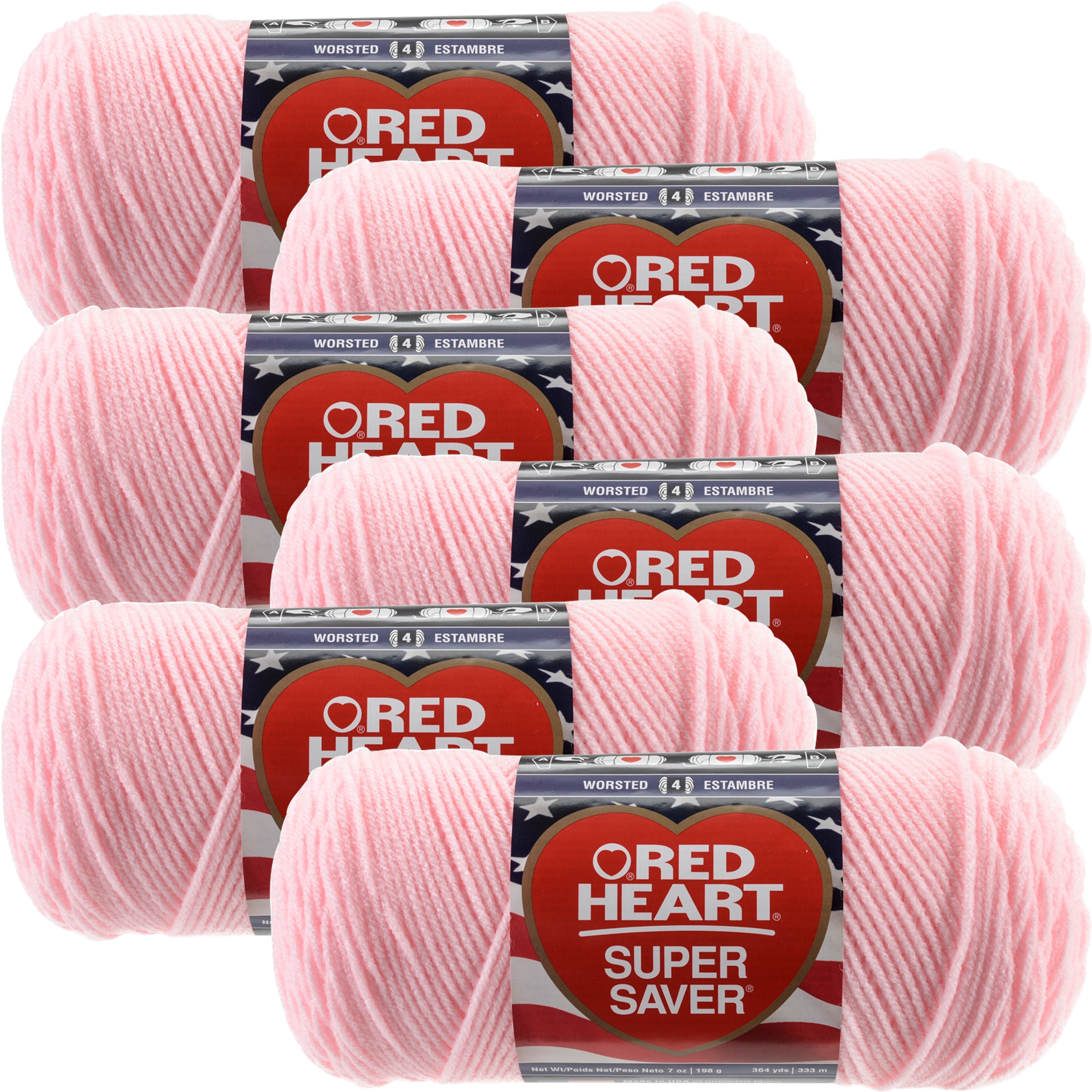 red heart super saver yarn pink tones