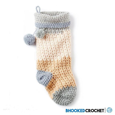 Bernat Pop Crochet Christmas Stocking Knitting Warehouse