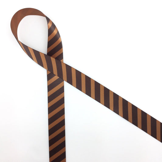 For the Love of Chocolate in brown on 5/8 Coffee single face satin ribbon,  10 Yars