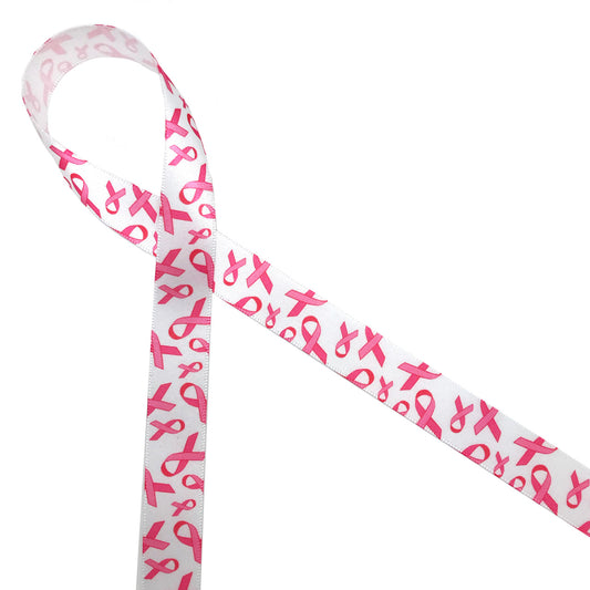 1 Breast Cancer Awareness Grosgrain Ribbon 1 Pink Ribbon Grosgrain Ribbon 1 Pink  Ribbon for Hair Bows Ships Free 15% OFF 