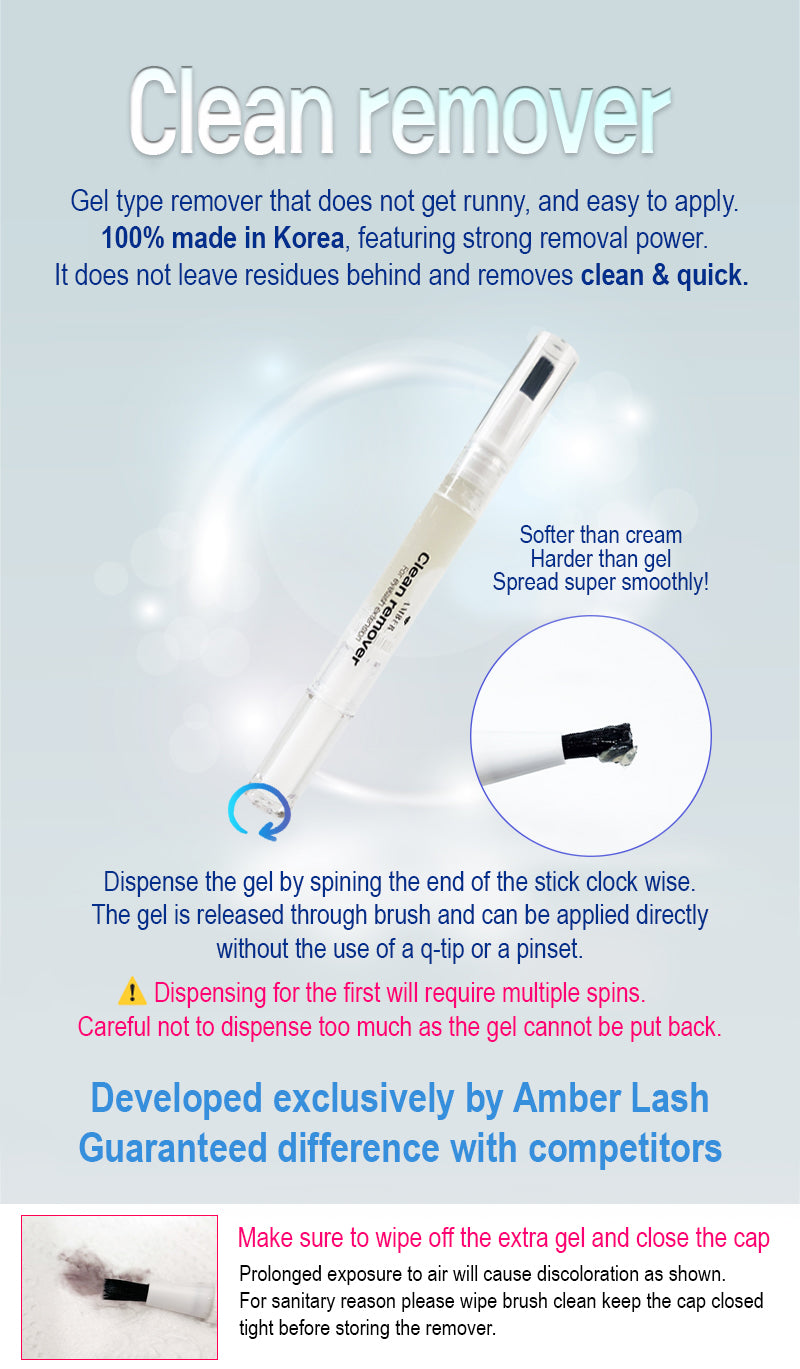 clean remover pen type for eyelash extension