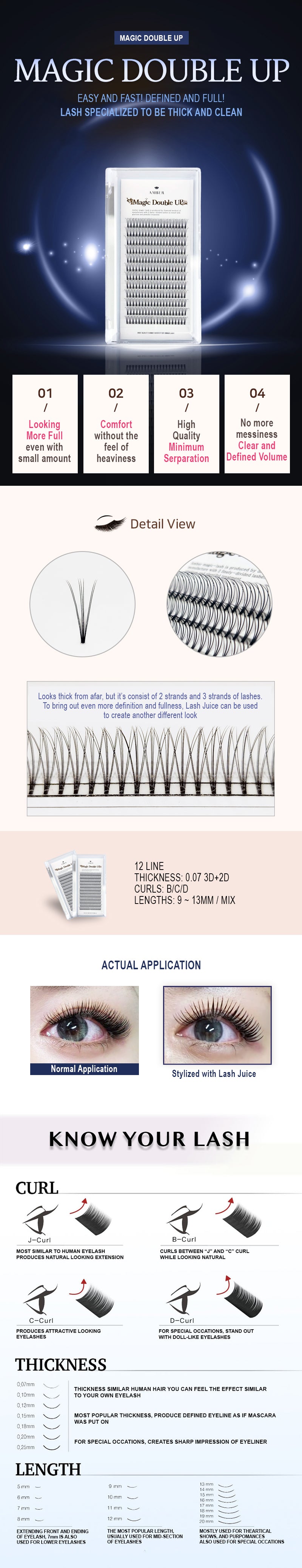 magic double up lash, point lash