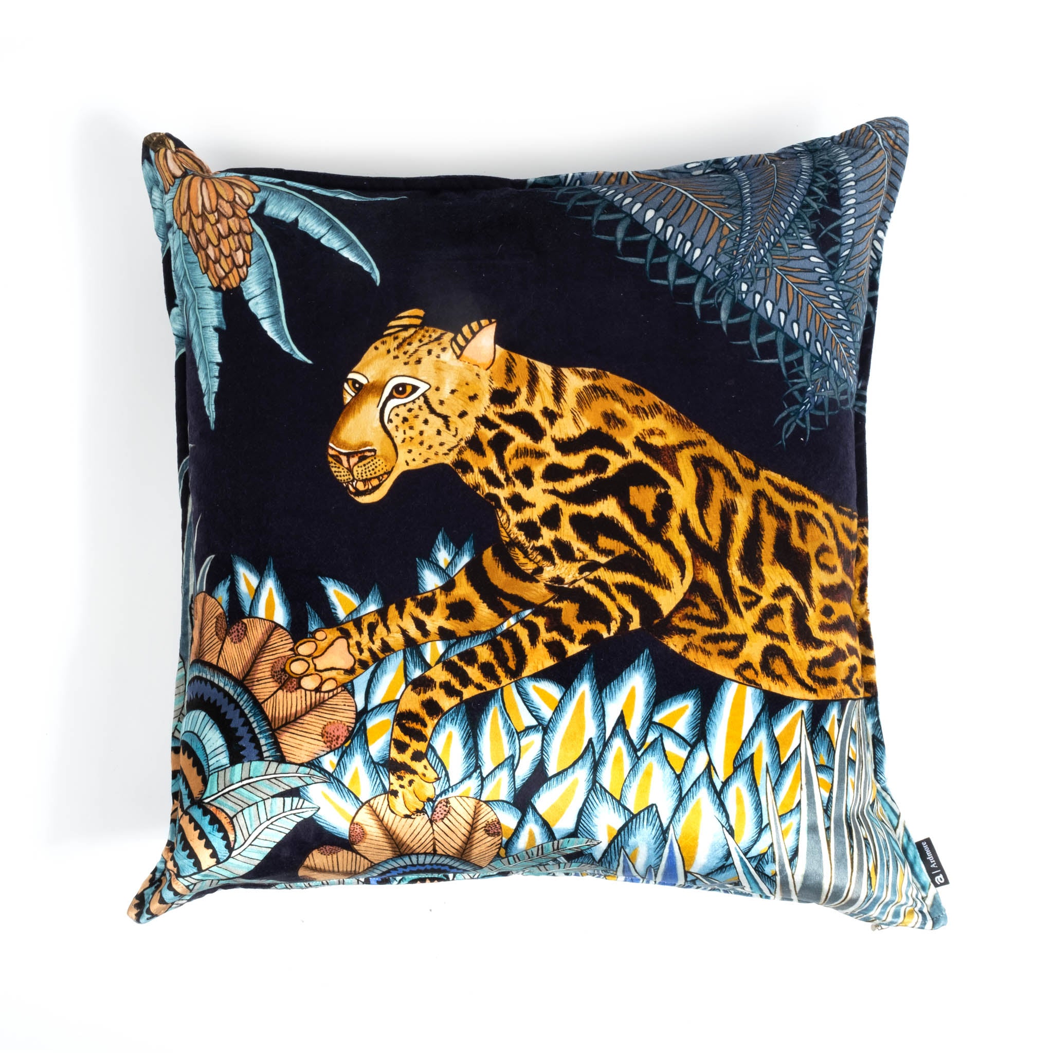 Velvet Leopard Pillow / Animal Pillow Cover / Velvet Cheetah