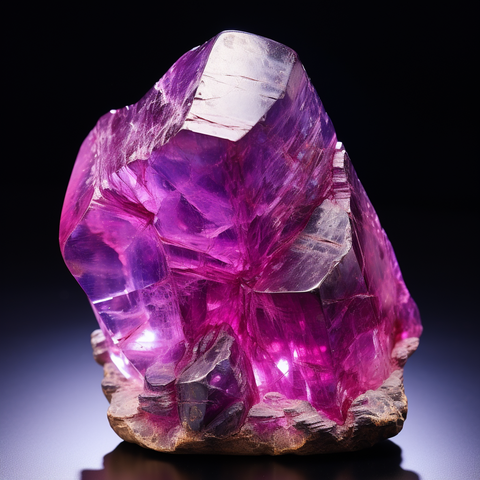 A rare Taaffeite stone exhibiting its signature lilac to mauve color, distinguished from other gems by its unique double refraction.