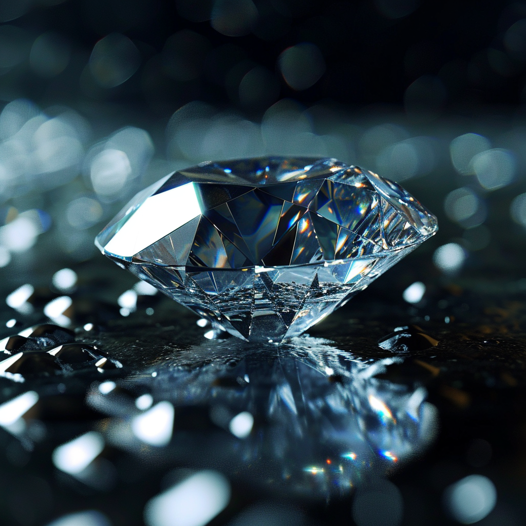 Exquisite Diamond, Symbolizing April Birthstone's Unmatched Brilliance