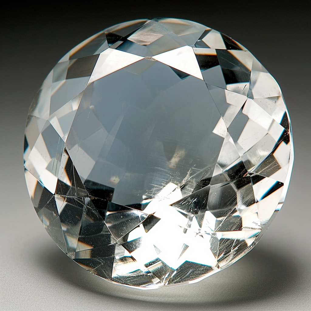 Sparkling White Topaz, a Popular Substitute for April's Diamond Birthstone.
