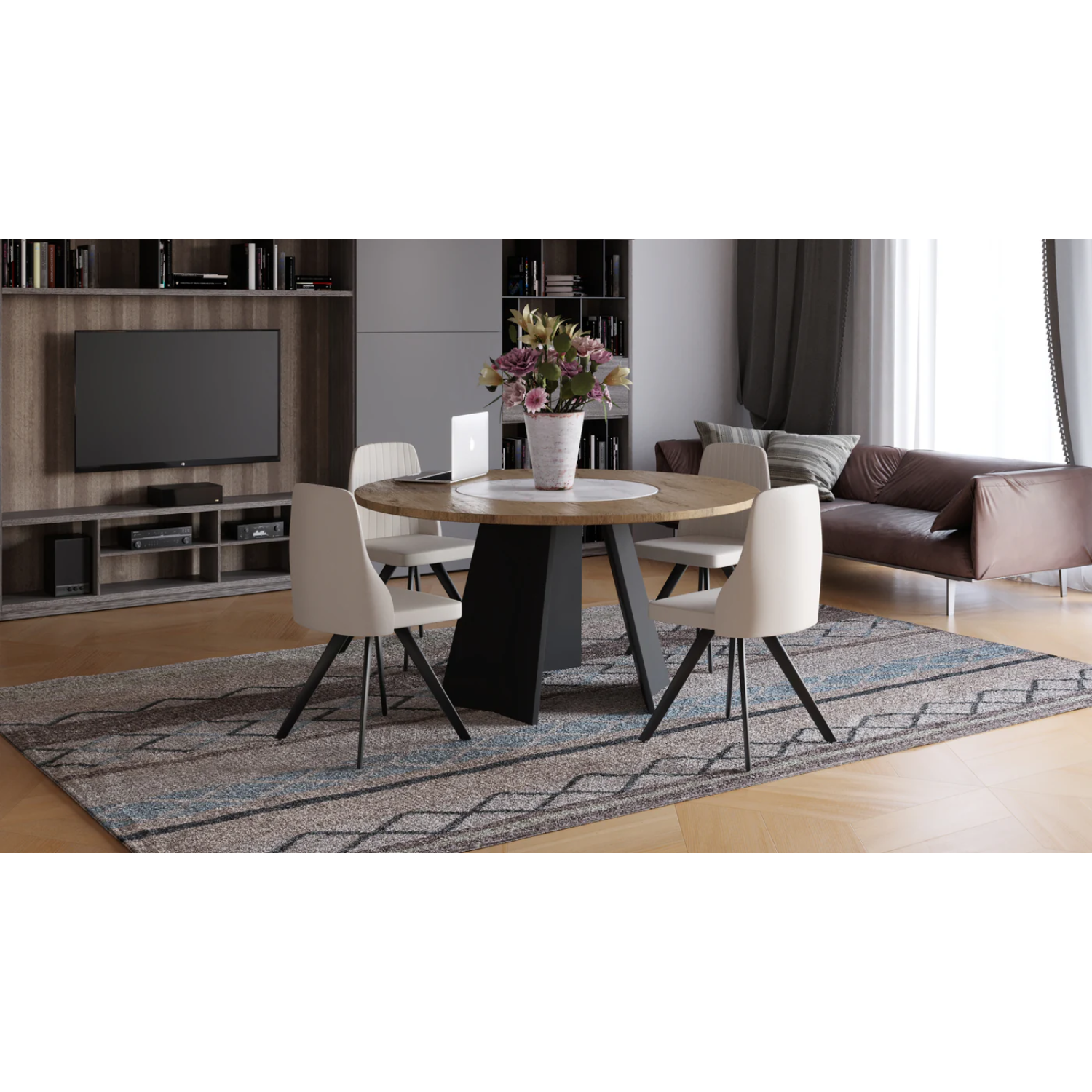 Maxima House Dining Set Oriana with 6 Chairs