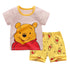 Winnie Pooh Cute Children Tracksuit Clothing Cartoon Fashion Baby Boys Short Sleeved Suit T-shirt + Shorts 2piece Set