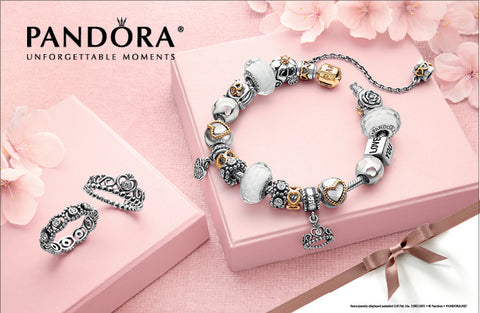 pandora bracelet -string of beads slider... - Depop